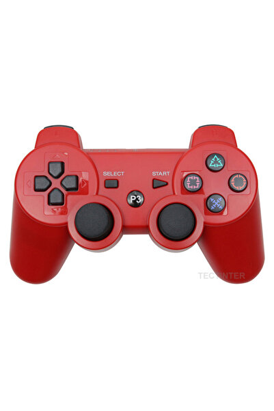 Choice1 وحدة تحكم لاسلكية حمراء متوافقة مع تقنية البلوتوث لجهاز بلاي ستيشن 3،...