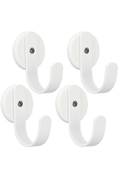 Choice4 White 4pcs Heavy Duty Strong Magnetic Towel Hook Bathroom Kitchen Kit...