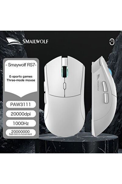 Choice ماوس الألعاب اللاسلكي RS7 من SMAILWOLF، طراز RS7، مزود بتقنية بلوتوث، ...