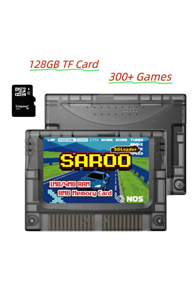Choice4 Tra Black 128GB SAROO Optical Drive Emulator HDLoader FlashCart 1MB/4...