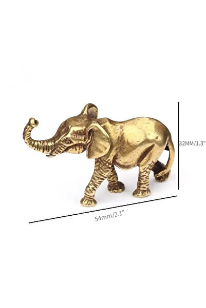 Choice قطعة واحدة من تماثيل الفيل المصغرة المصنوعة من البرونز العتيق، زينة طا...