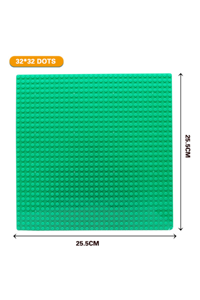 Choice10 قواعد بلاستيكية خضراء 32×32 و16×16، مكعبات بناء، قواعد طوب، أشكال AB...