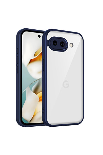 Choice3 جراب جوجل بكسل 9a من البولي كربونات + مادة TPU باللون الأزرق، مزود وس...