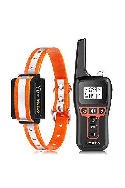 Choice3 PD529 Orange 1 Collar ROJECO 1000m Electric Dog Training Collar Remot...