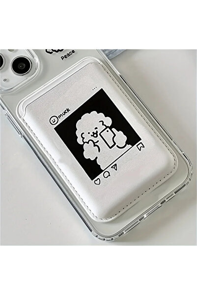 Choice محفظة محفظة بتصميم كلب لطيف من جلد الصناعي ، حامل بطاقات لهواتف آيفون ...