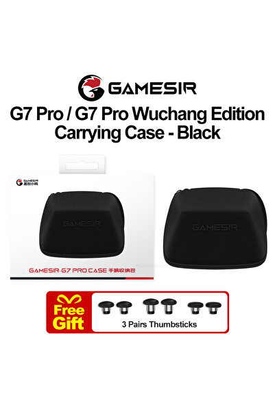 Choice1 حقيبة حمل سوداء من GameSir لهاتف G7 Pro، إصدار Wuchan، مع 3 أزواج من ...