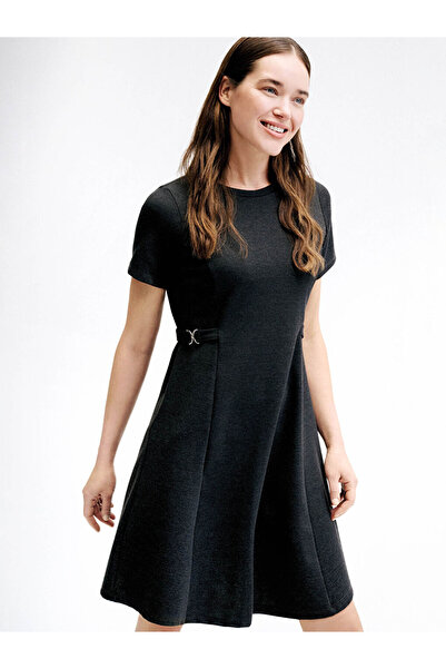 LC Waikiki Ornamental Belt Detailed Mini Dress for Style Enthusiasts from Uzg...