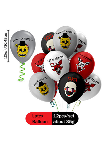 Choice Five Nights at Freddy's 12INCH Latex balloons 12pcs FNAF Theme Ball Fi...