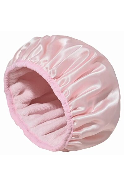 Choice3 قبعة استحمام وردية اللون قابلة لإعادة الاستخدام، مزودة بخاصية تجفيف ا...