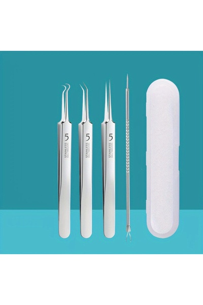 choice2 4PCS Stainless Steel 4/7/8pcs Acne Removal Tool Set - Blackhead & Pim...