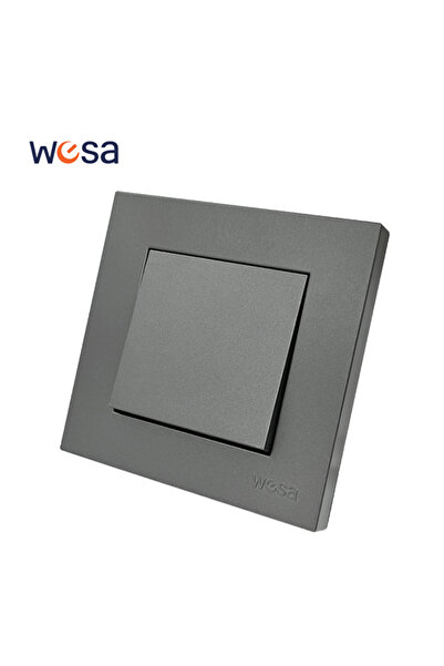 choice2 EU 1 Gang 1 Way Switch WESA Grey Double Power Sket 16A EU Standard El...