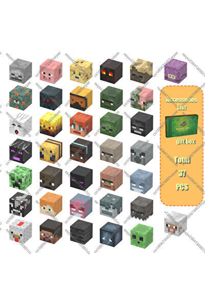 Choice9 Figure-37PCS Magnetic Building Blks Mine World Magnetic Brick Cube Ra...