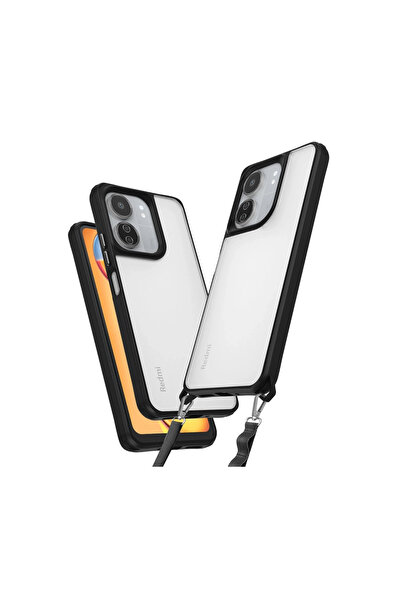 xirshop حالة Redmi 13c من السيليكون الخماسي - أسود