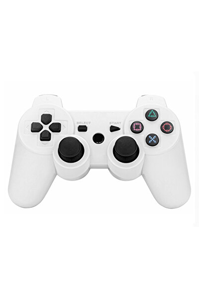 Choice1 وحدة تحكم بلاي ستيشن 3 بيضاء اللون، تدعم تقنية بلوتوث اللاسلكية، وهي ...