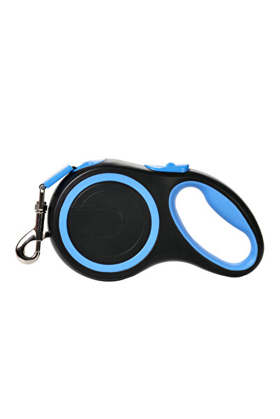 Choice6 مقود كلاب كبير قابل للسحب تلقائياً، أزرق اللون، بطول 8 أمتار ووزن 50 ...