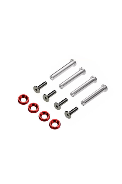 Choice4 مروحة كمبيوتر مكتبي حمراء مقاس 25 مم، براغي تثبيت طويلة مزدوج القفل ل...