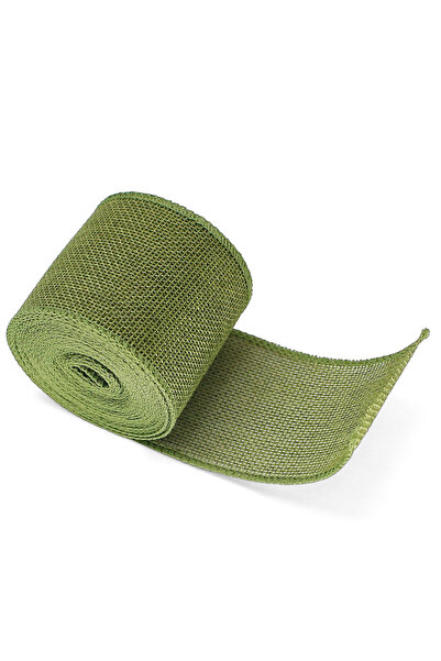 Choice3 شريط خيش أخضر فاتح، 5 ياردات/لفة، ملون، 6 سم، شريط من الجوت الطبيعي، ...