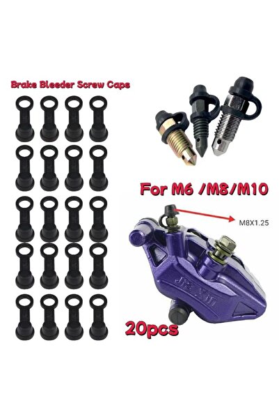 Choice1 20PCS 20/30/40PCS Brake Bleeder Screw Cap Grease Zerk Fitting Cap Dus...