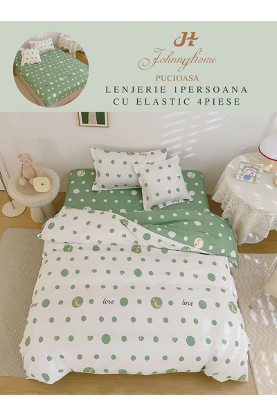 FIONNA.RO Finet Duvet Cover Set With Stretchy 1 Person - Love