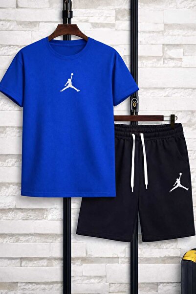 YK WEAR Tricou și pantaloni scurți cu imprimeu baschet, pentru bărbați/femei