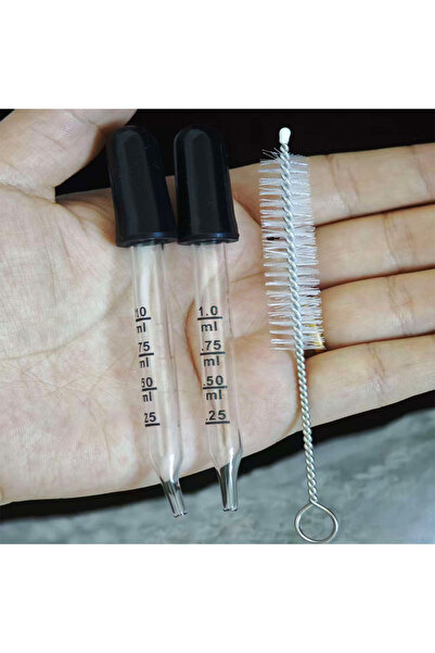 choice2 قطارة زجاجية من زي وان شوازي سعة 1 مل، قطارات للأذن والعين برؤوس منحن...