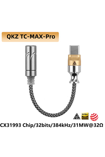 Choice TC-MAX-Pro QKZ TC-MAX Pro HiFi DAC USB Type C إلى 3.5 ملم مضخم صوت سما...