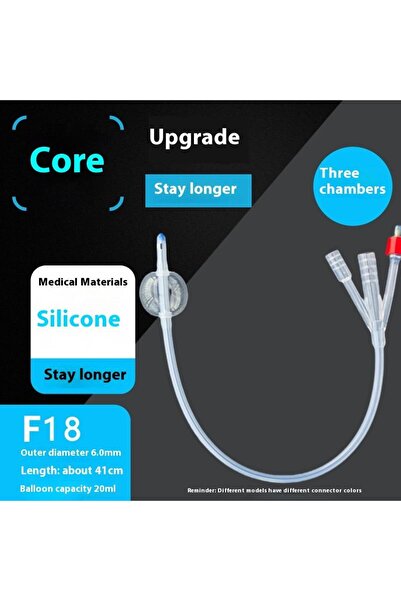 Choice6 A8 Single-Use 2 Way 3 Way Urinary Catheter; Silicone Foley Catheter f...