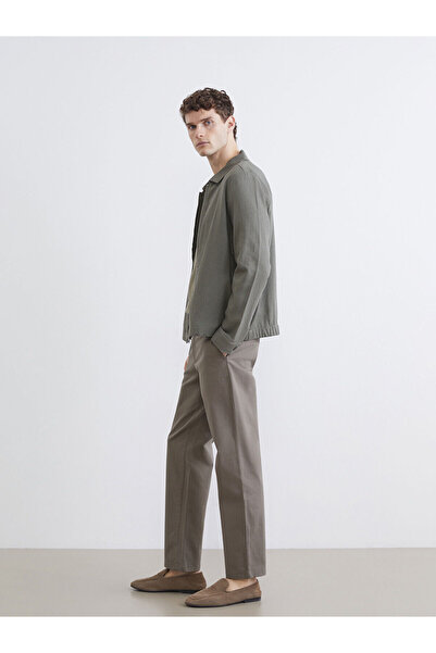 LC Waikiki Ανδρικό παντελόνι Dobby Standard Fit Khaki