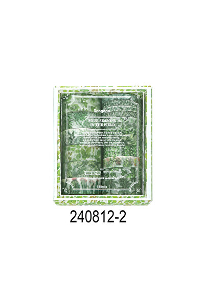 choice2 240812-2، 18 لفة، شريط واشي مزين بنباتات وأزهار مستوحاة من البحار الأ...