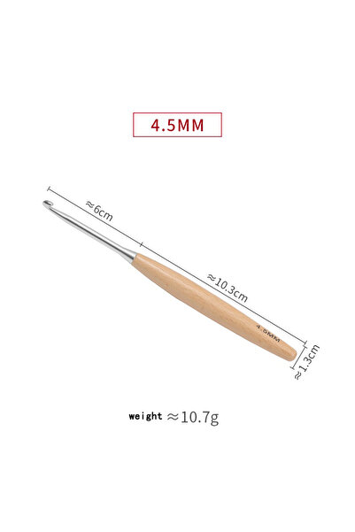 Choice3 4.5mm 3-12mm Wooden Handle Crhet Hook For Needlework Handmade DIY Crh...