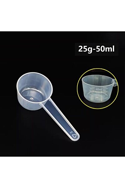 Choice 25g-50ml 5pcs/set Transparent Plastic Spoon Measuring Flat-bottomed Sp...