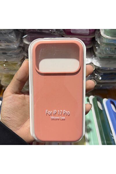 Choice iPhone 17 Pro Orange Fashion Original Liquid Silicone Skin Feel Soft C...