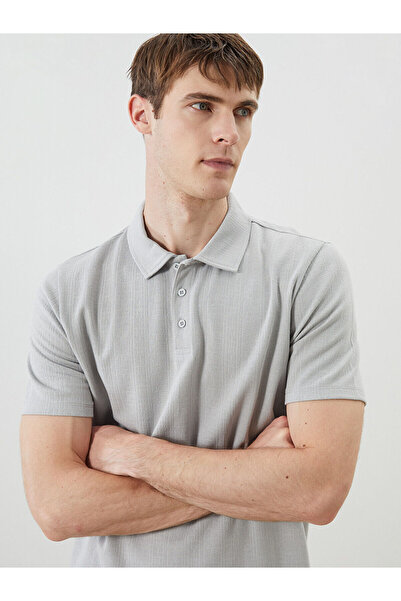 LC Waikiki Ανδρικό μπλουζάκι Özmarka New Season Polo με λαιμόκοψη από χτενισμ...