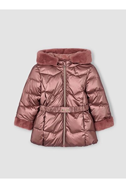 MAYORAL Kız Çocuk Kemerli Parlak Şişme Mont Pembe