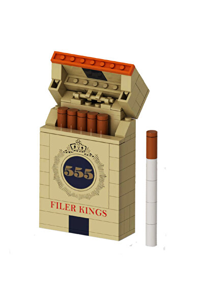 Choice5 مجموعة بناء إبداعية MOC 06 M علبة سجائر ماركة دخان أسود أحمر أصفر أخضر C