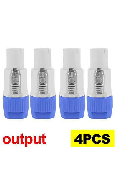 Choice5 4Pcs Gray For NAC3FCA NAC3FCB NAC3MA 3Pin Powercon Connector 20A 250V...