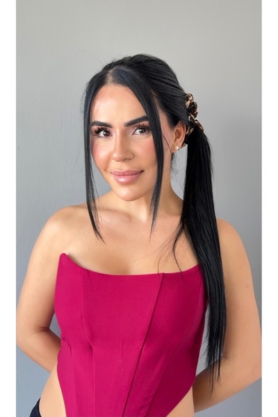 YOYYO Women's Leopard Patterned Satin Scrunchie - Soft Bagel Hair Tie