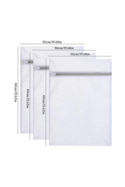 choice2 B 3 قطع حقيبة غسيل شبكية بسحاب، أكياس غسيل من بوليستر ، سلة غسيل شبكي...