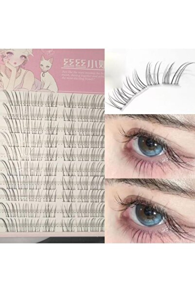 Choice6 Non adhesive B DIY Fox-style False Eyelash 10rows 8-13mm Soft Natural...