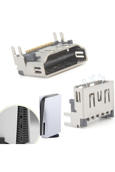 Choice منفذ HDMI بديل لجهاز بلاي ستيشن 5 PS5، موصل واجهة Sket Jack لجهاز PS5 ...