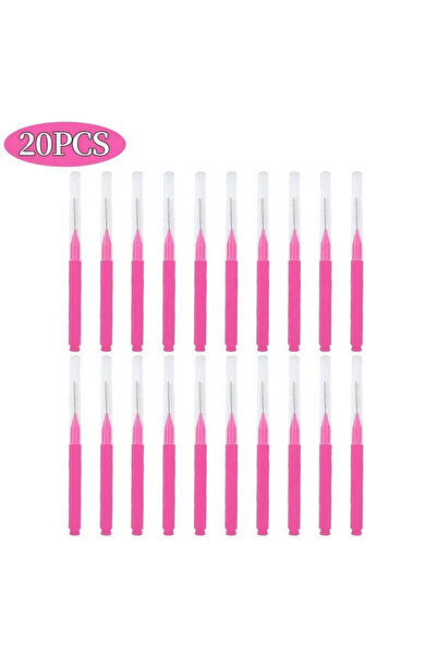 Choice13 20PCS PINK 5/10/50PCS Mini Eyebrow Brush Brow Perm Brush Disposable ...