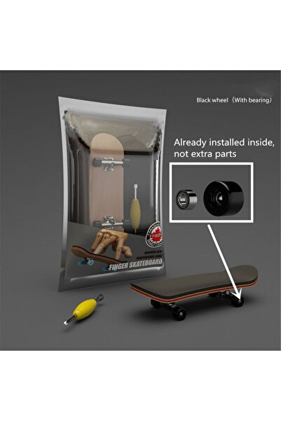 Choice4 bk with bearings Mini Maple Finger Skateboard Desktop Sport Game Fing...