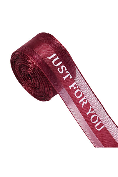 choice2 2.5cm 10Yards Wine Red 10Yards/Roll Satin Flower Bouquet Organza Ribb...