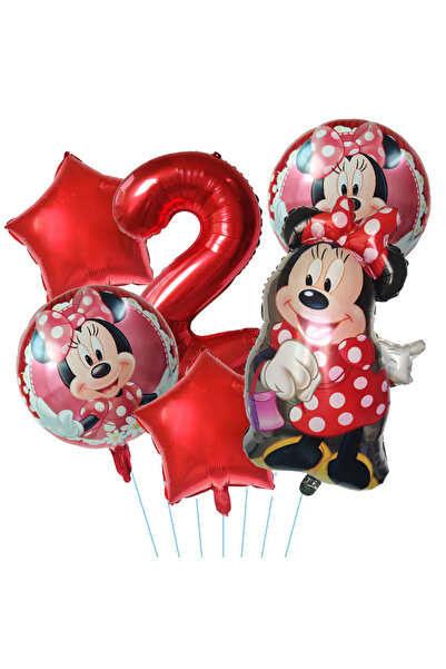 Choice13 6 قطع من بالونات فويل عملاقة على شكل ميكي وميني، مقاس 32 بوصة، بتصمي...