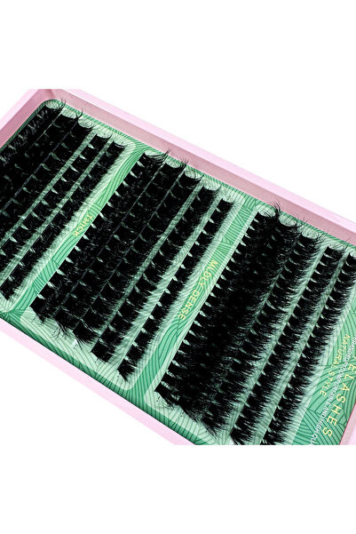 choice2 مجموعة وصلات رموش طبيعية من MIX، بقطر 0.07 مم، 15 صفًا، 160 مم، 120 م...