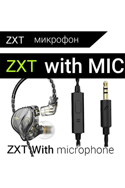 Choice12 سماعات أذن بأسلاك VIKEFON QKZ ZXT رمادية اللون QKZ CK5 مزودة بميكروف...