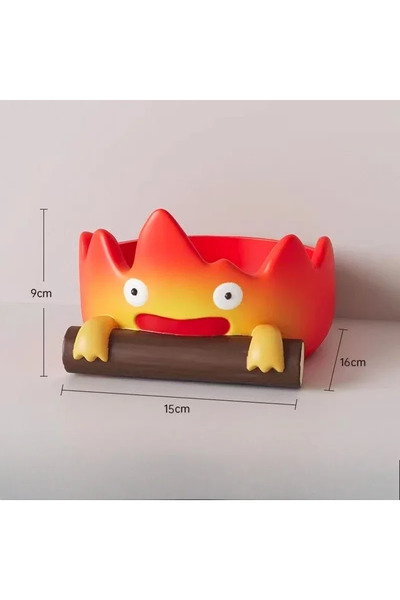 Choice 1 قطعة من الراتنج الكرتوني لشخصية النار حامل مفاتيح أنيمي إبداعي للتخز...