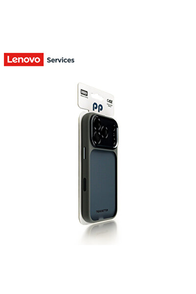 choice2 جراب غلاف هاتف لينوفو آيفون 16 برو رمادي فاخر برتقالي شفاف غير لامع ل...