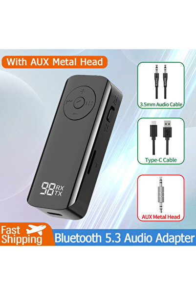 choice2 ميكروفون لاسلكي معدني برأس معدني، مزود بتقنية بلوتوث 5.3، جهاز إرسال ...