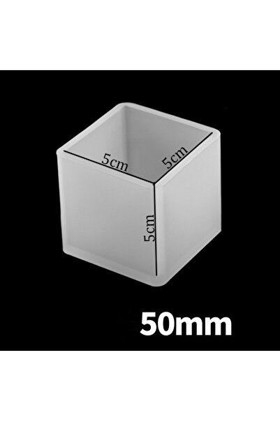 Choice3 قالب سيليكون لصنع قلادات المجوهرات، مكعب، 50 مم، قالب صب راتنج إيبوكس...